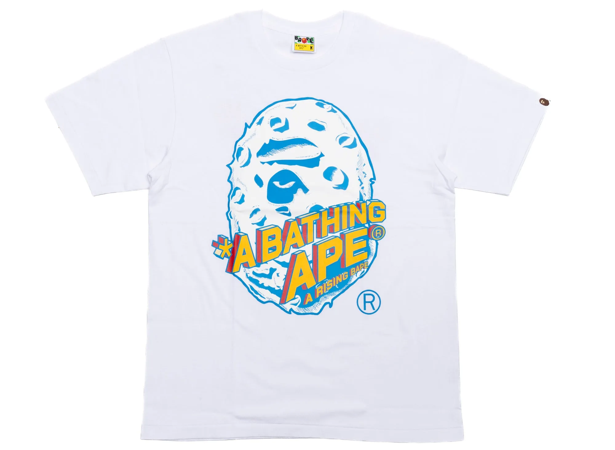 A Bathing Ape Moon Ape Head Tee in White