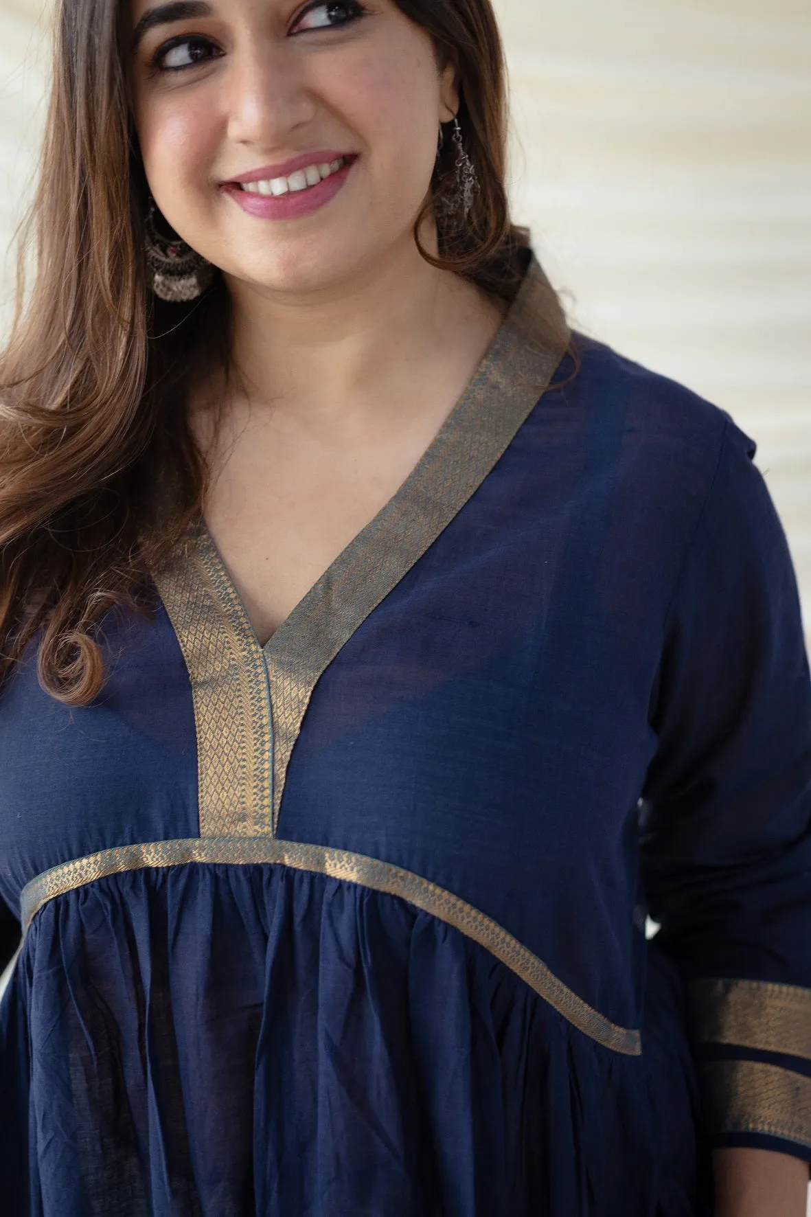 Aasha Mangalgiri Cotton Flared Kurta