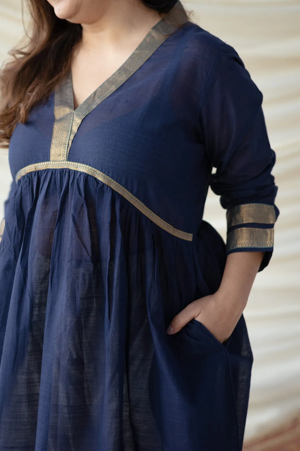 Aasha Mangalgiri Cotton Flared Kurta