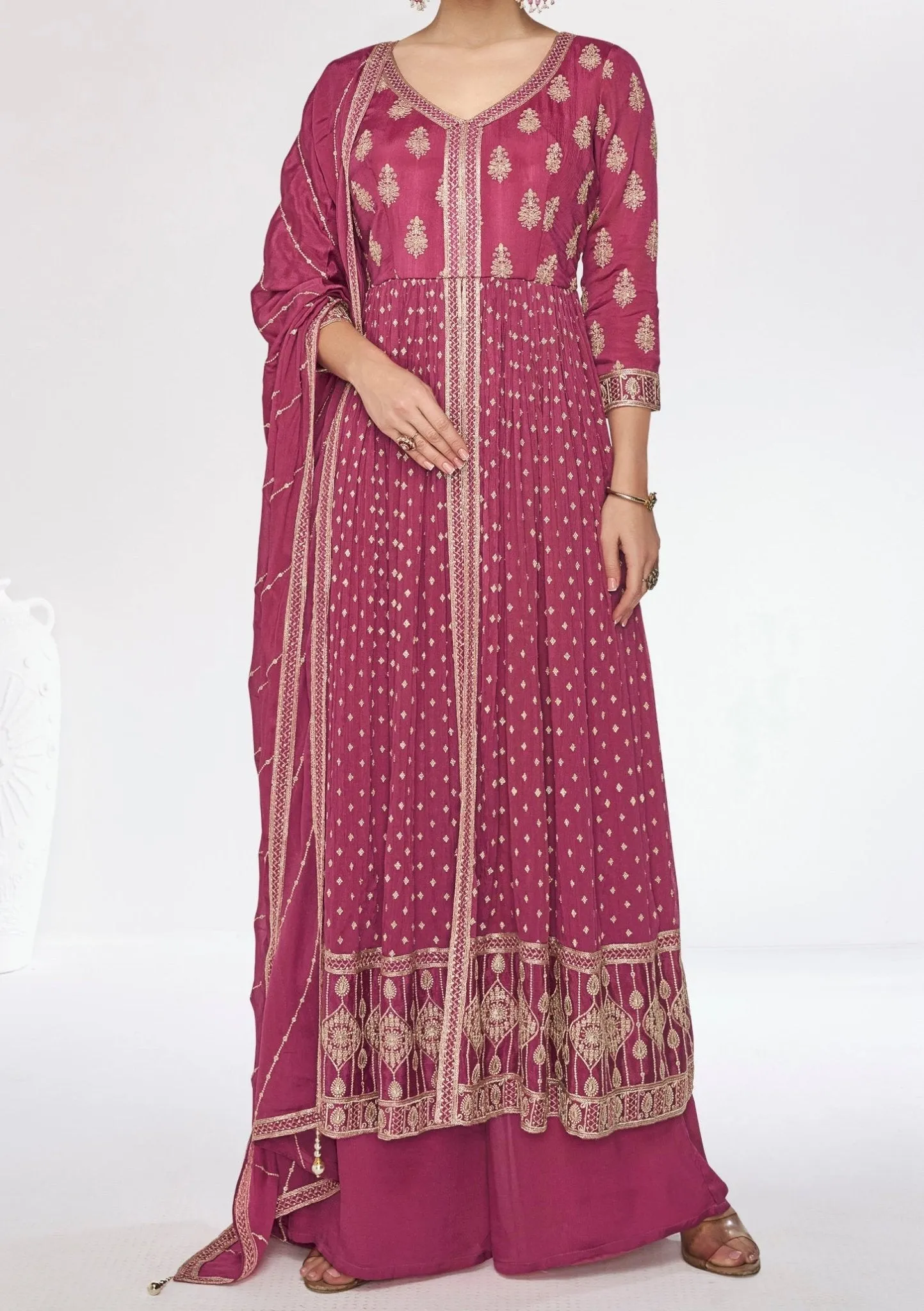 Aashirwad Rosy Party Wear Anarkali Suit