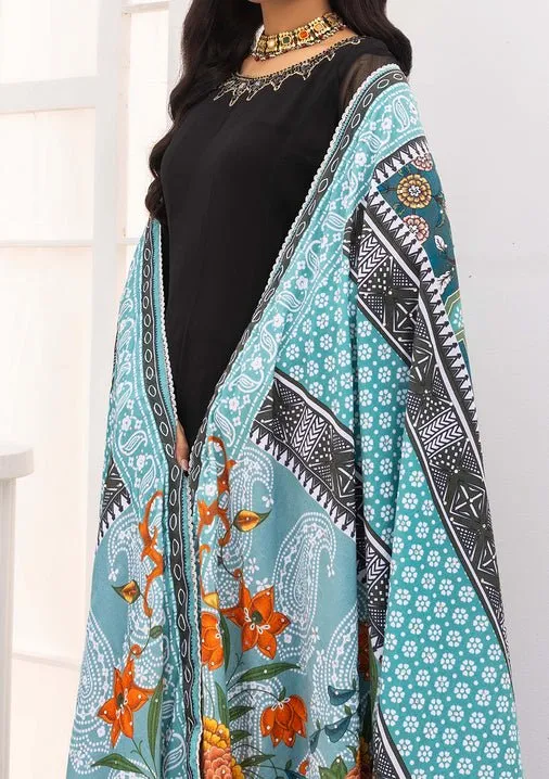 Adan's Libas Pakistani Printed Velvet Shawl