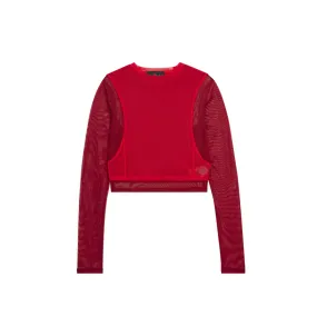 Air Jordan x Teyana Taylor Womens Long Sleeve Mesh Top