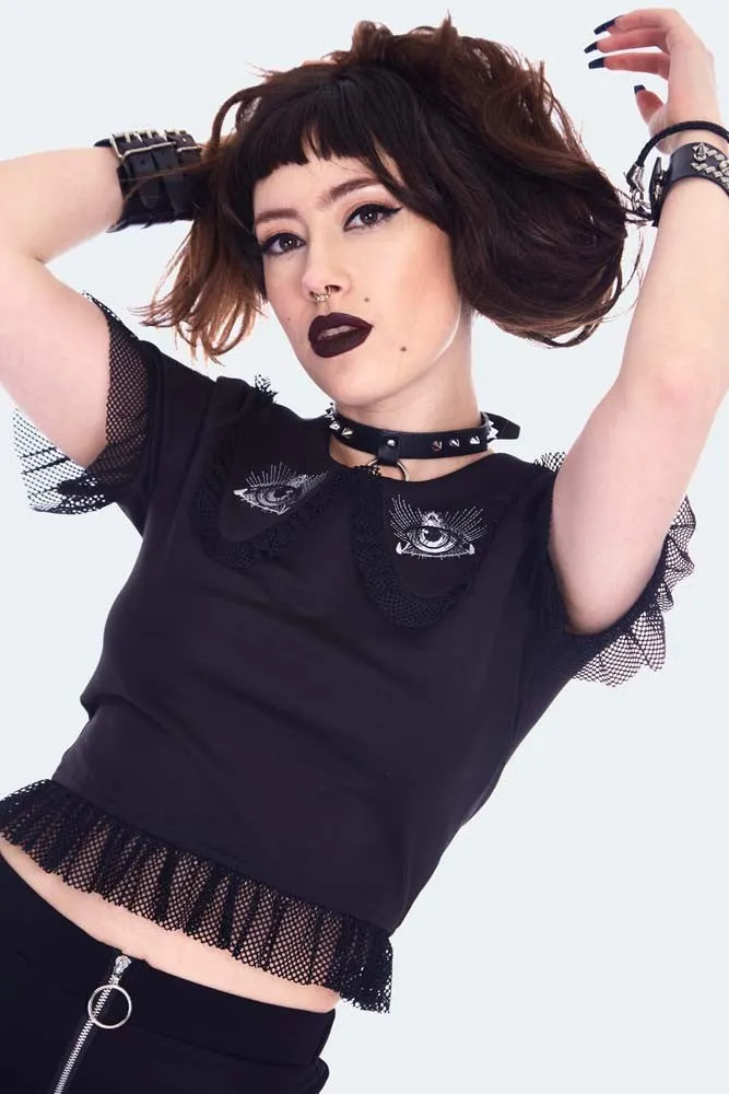 All Seeing Eye Top With Net Frills