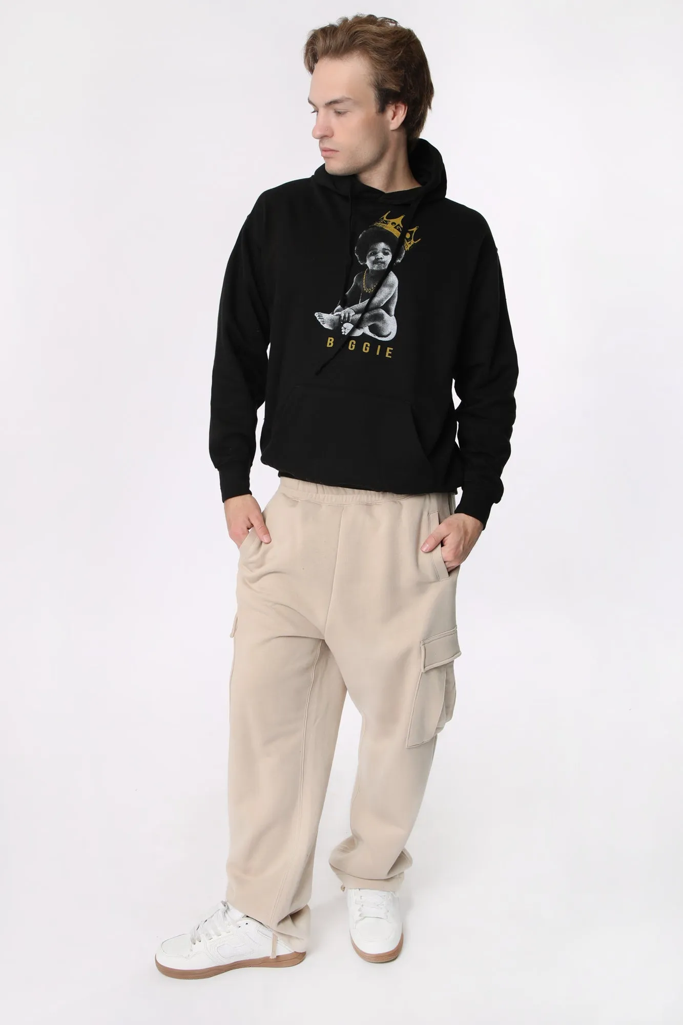 Amnesia Mens Fleece Cargo Jogger