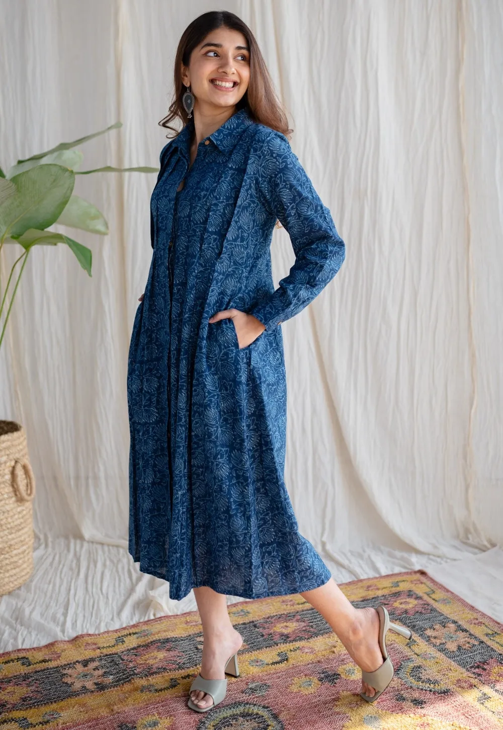 Anila Dabu Slub Cotton Dress