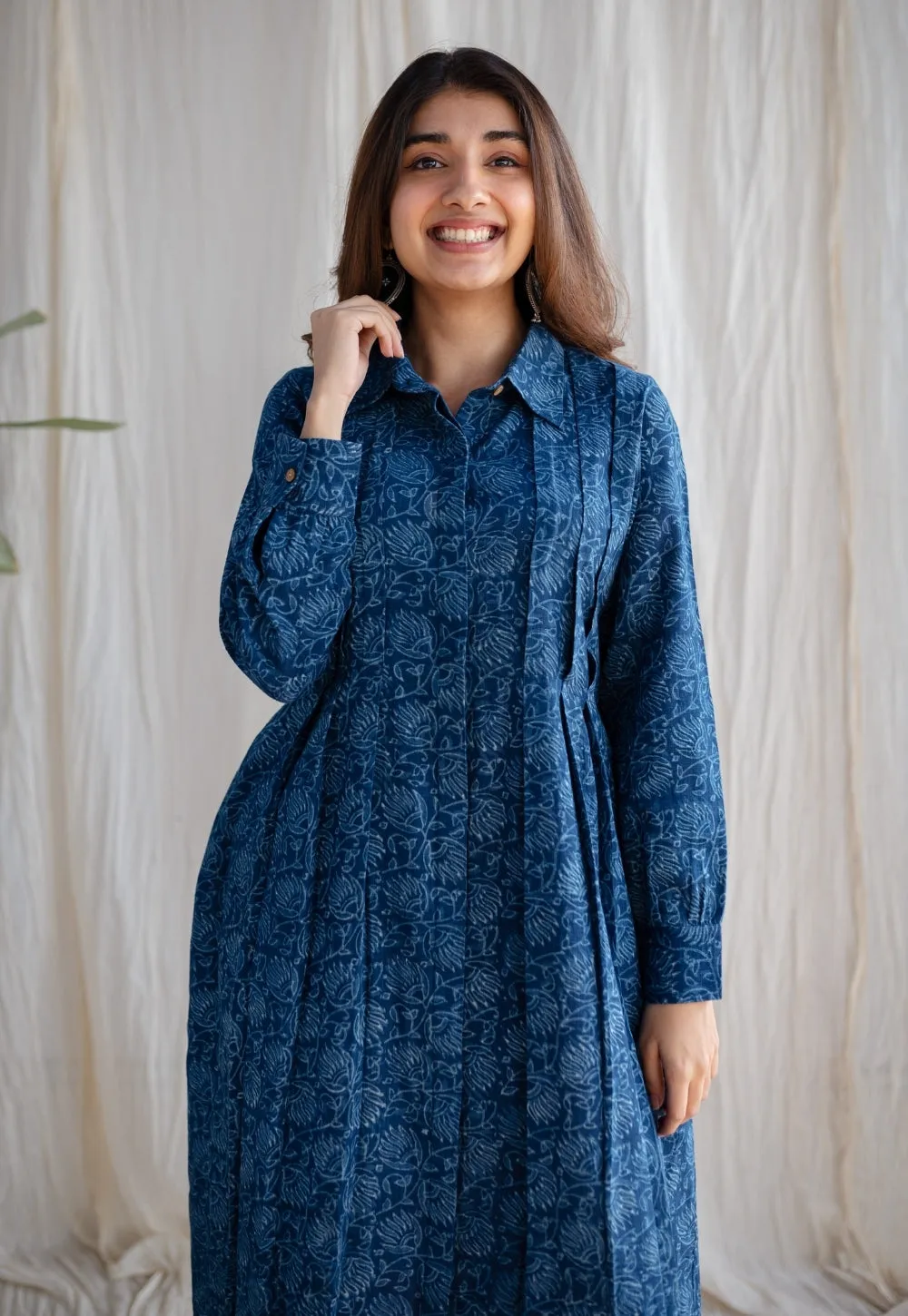 Anila Dabu Slub Cotton Dress