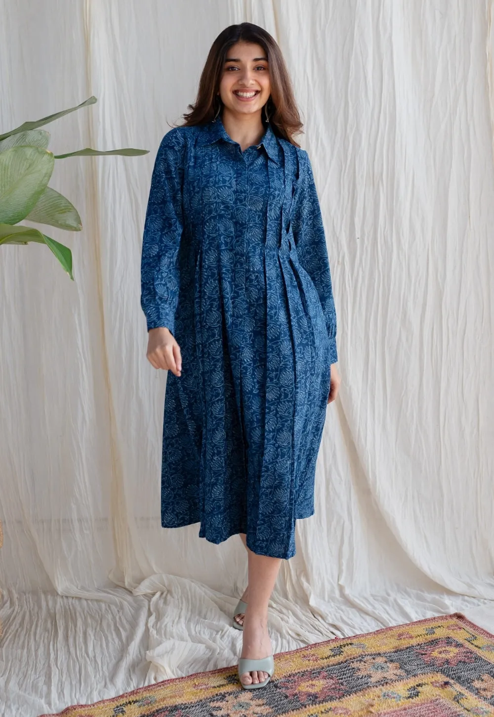 Anila Dabu Slub Cotton Dress