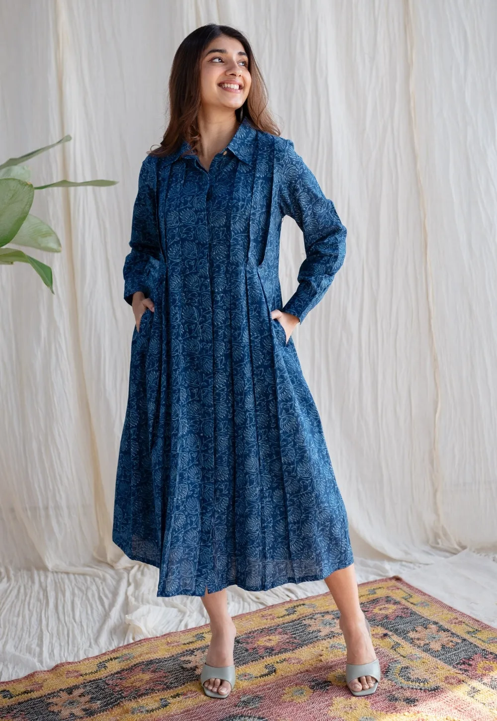 Anila Dabu Slub Cotton Dress