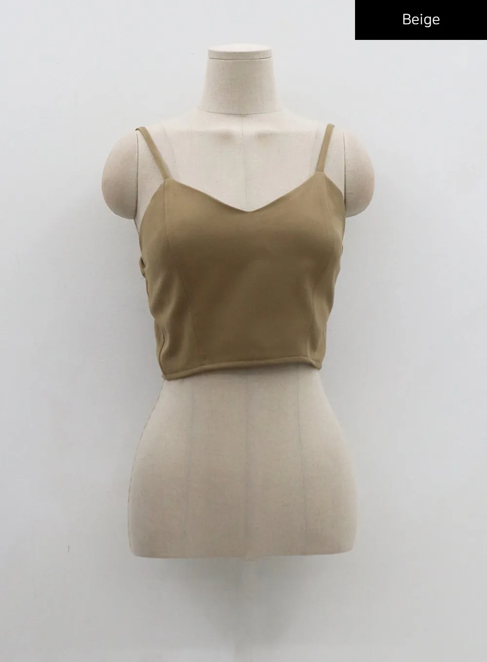 Back Zipper Crop Tank Top CO12