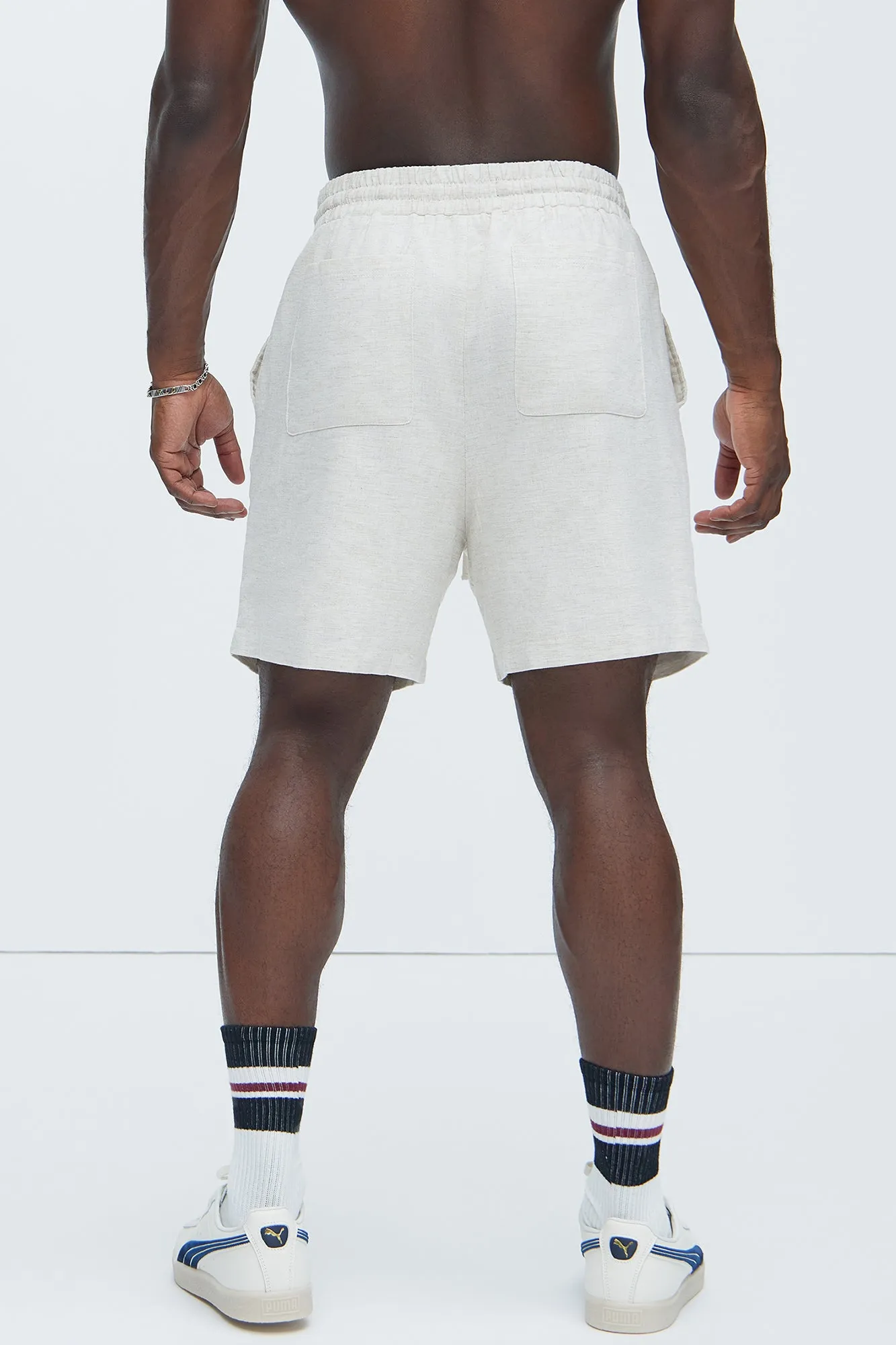 Bahamas Linen Shorts - Oatmeal