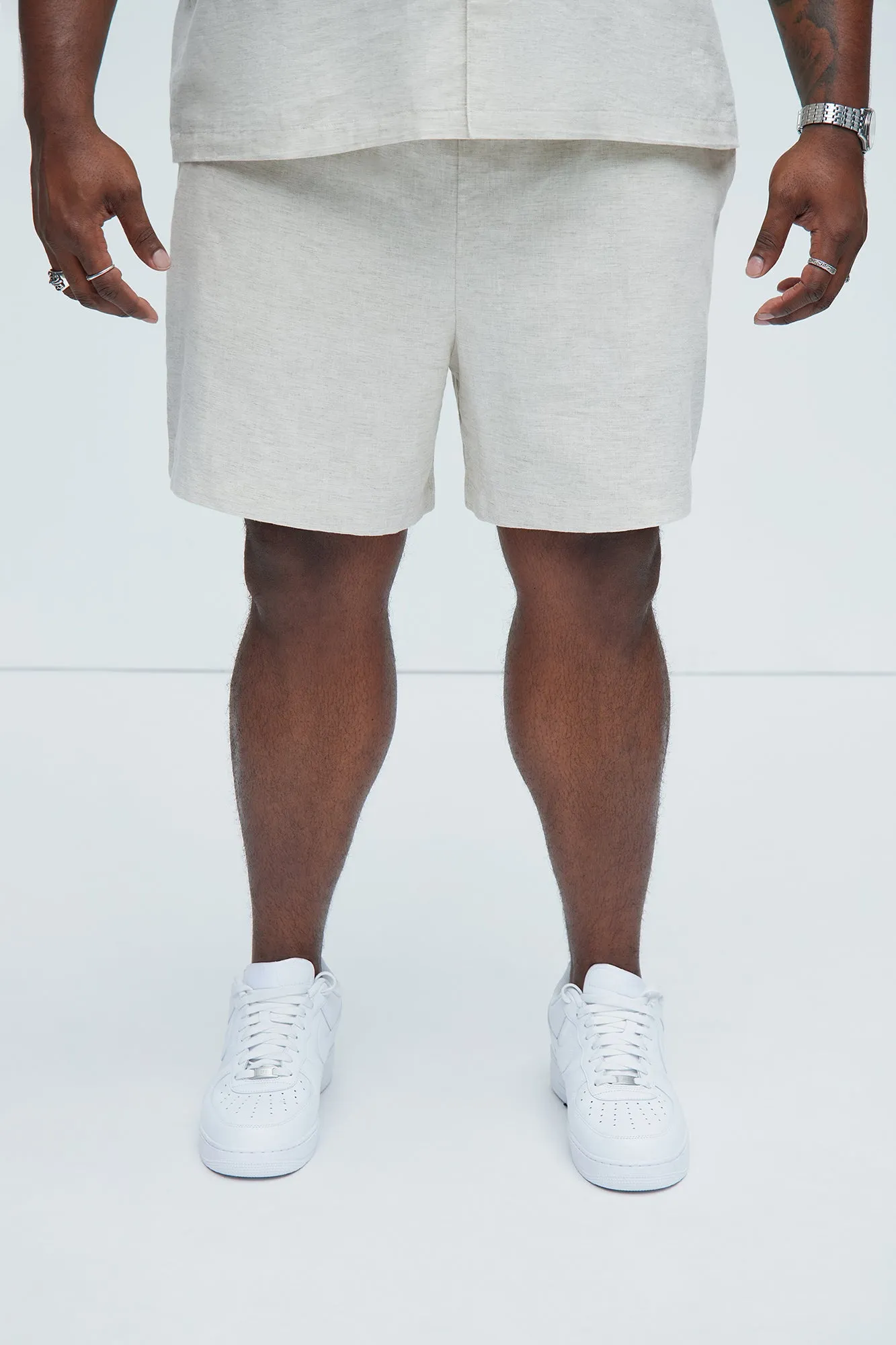 Bahamas Linen Shorts - Oatmeal