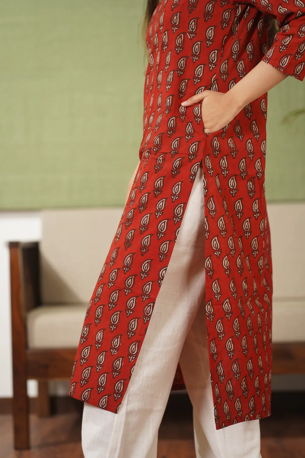 Balotra Cotton Block Printed Kurta