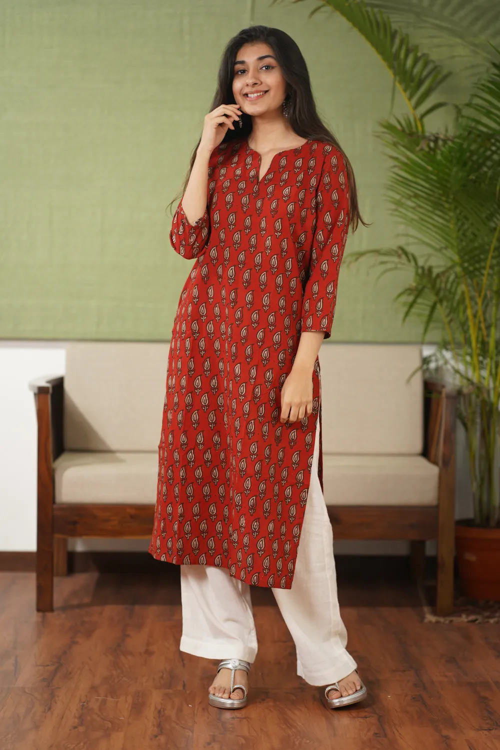 Balotra Cotton Block Printed Kurta