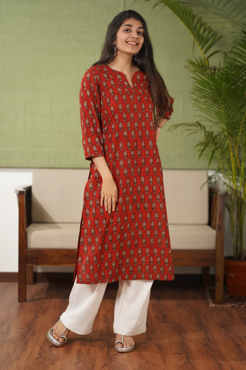 Balotra Cotton Block Printed Kurta