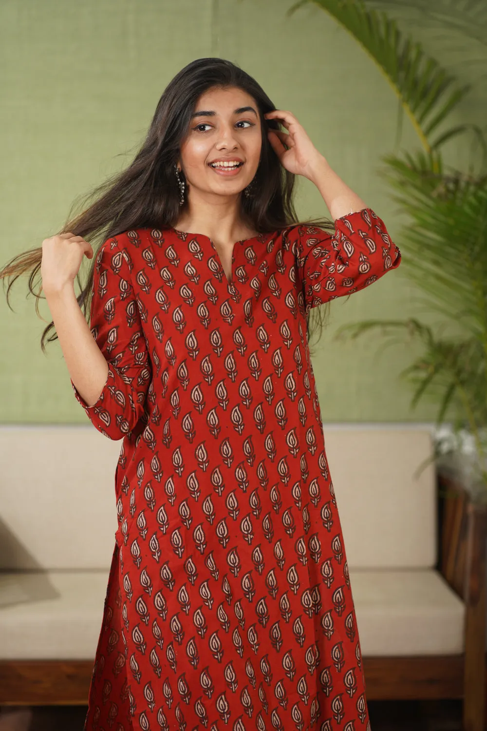 Balotra Cotton Block Printed Kurta