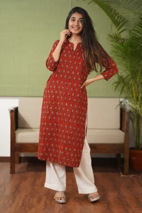 Balotra Cotton Block Printed Kurta