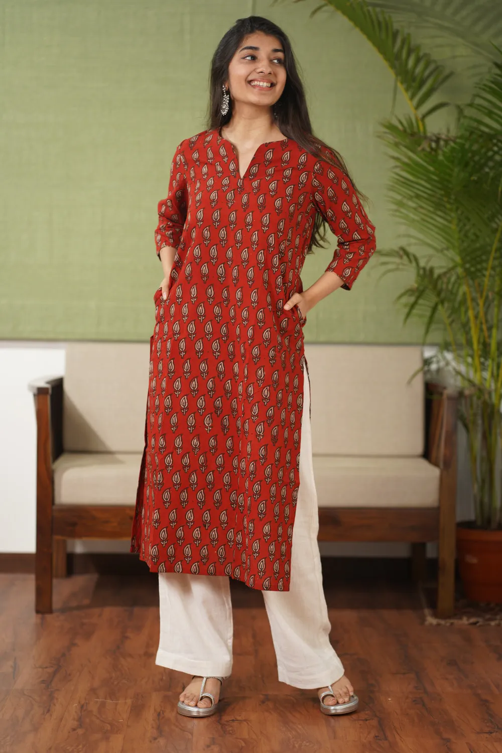 Balotra Cotton Block Printed Kurta