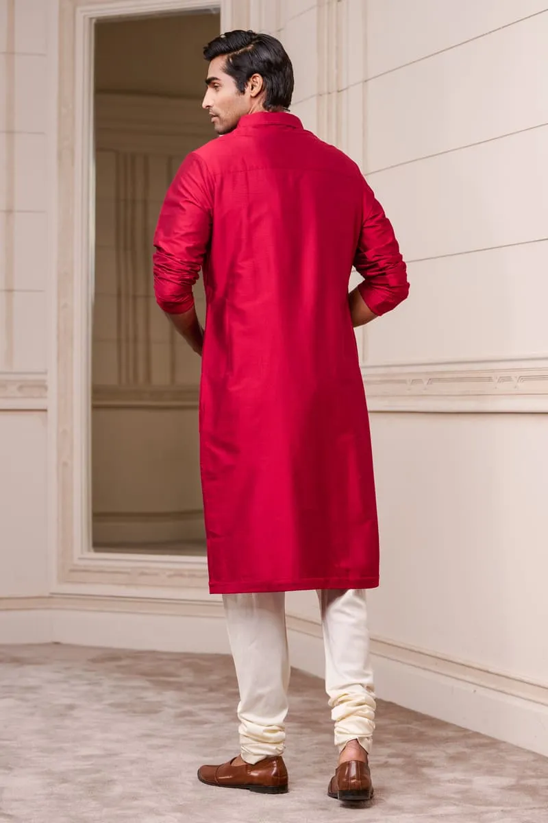 Basic Kurta With Collar And Pocket