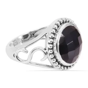 Beautiful Black Onyx Gemstone Ring 925 Sterling Silver Ring, Handmade 925 Solid Silver Ring Gift for Men and Women, Black Onyx Silver Ring