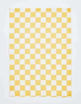 Bonnie and Neil - Tea Towel Vanilla Small Checkers