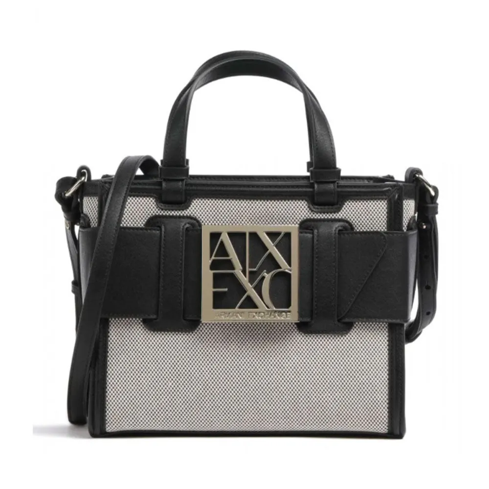 Borsa Donna a Mano con Tracolla ARMANI EXCHANGE colore Black Misura Piccola