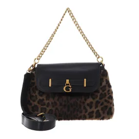 Borsa Donna a Mano GUESS Linea Bergen colore Leopard