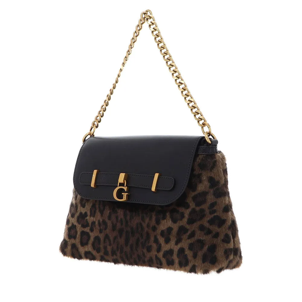 Borsa Donna a Mano GUESS Linea Bergen colore Leopard