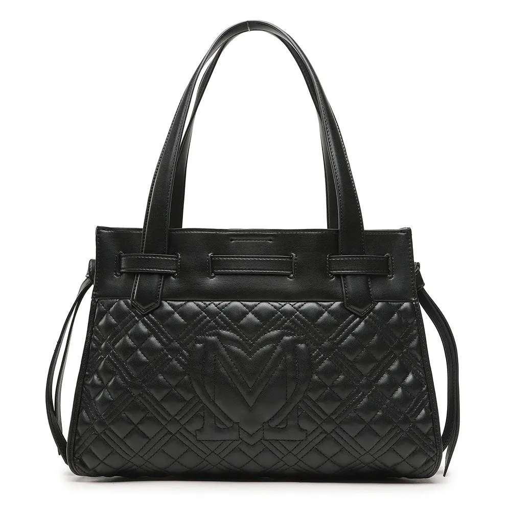 Borsa Donna a Spalla LOVE MOSCHINO linea Quilted colore Nero JC4248