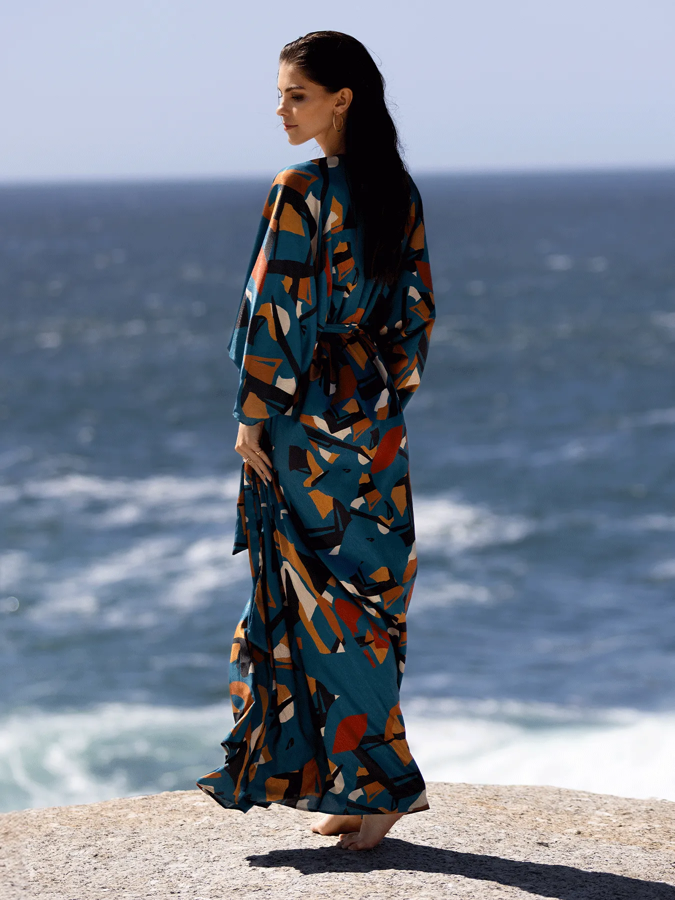 Boubou Kimono - Bwalo Teal