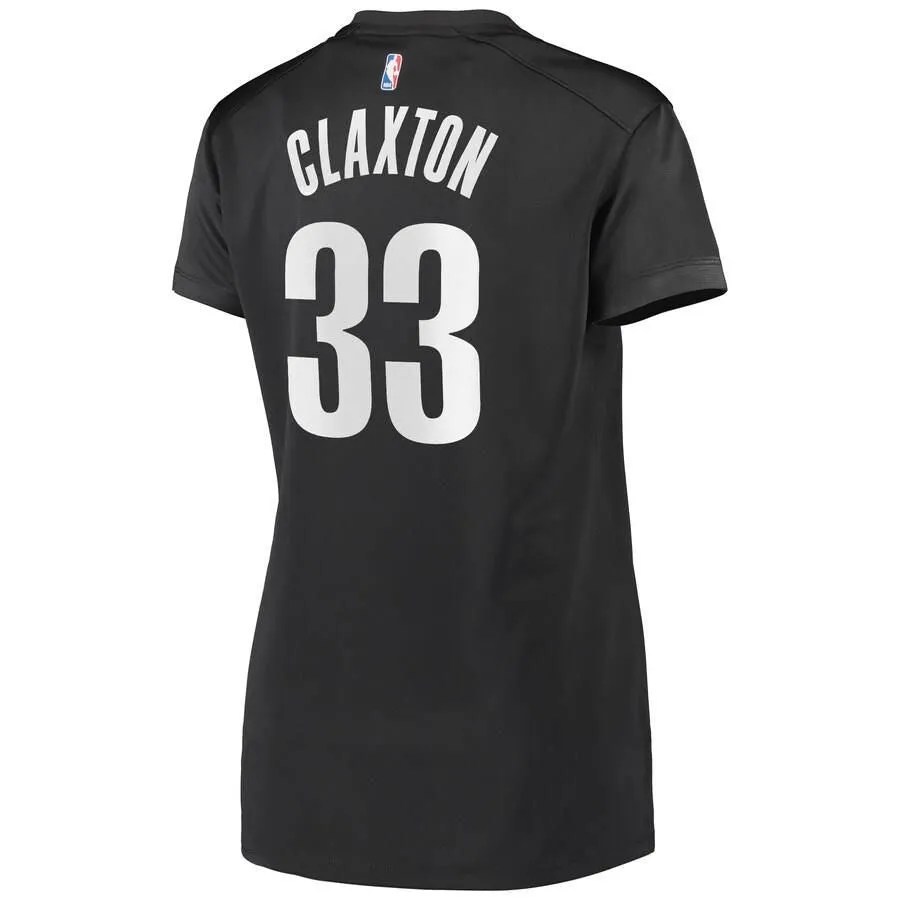 Brooklyn Nets Nicolas Claxton Fanatics Branded Fast Break Player Statement Jersey Womens - Dark Grey | Ireland K2345J4