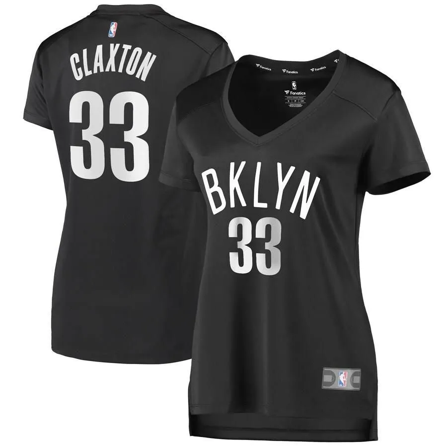 Brooklyn Nets Nicolas Claxton Fanatics Branded Fast Break Player Statement Jersey Womens - Dark Grey | Ireland K2345J4