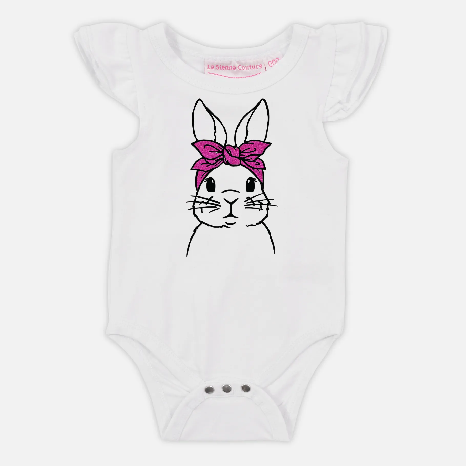 Bunny W/ Bow - Vinyl Custom Flutter