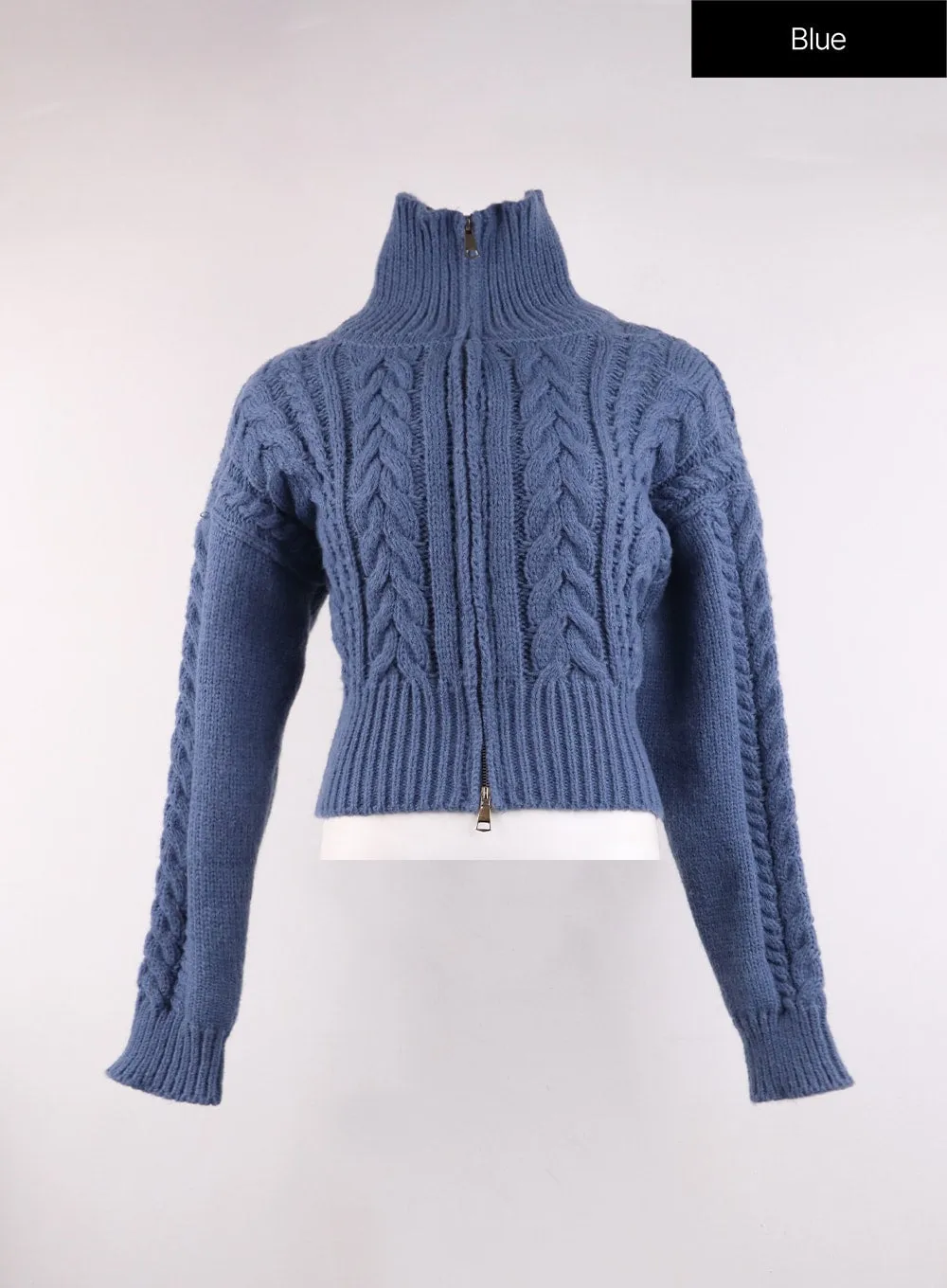 Cable Knit Crop Sweater OJ426