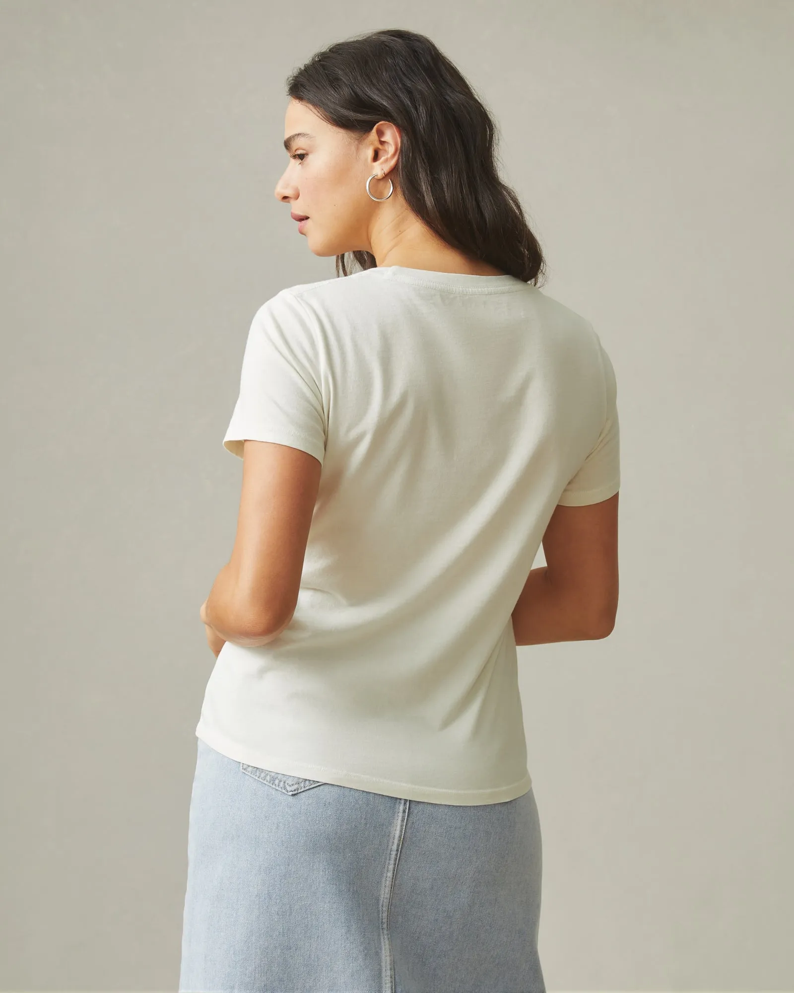 Classic Cotton Crew Tee - Turtledove