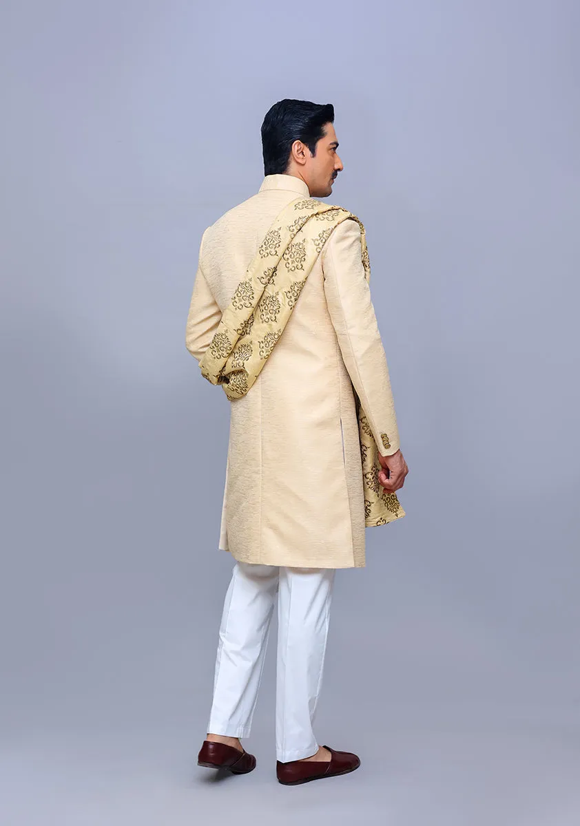 Classic Jamawar Beige Stole