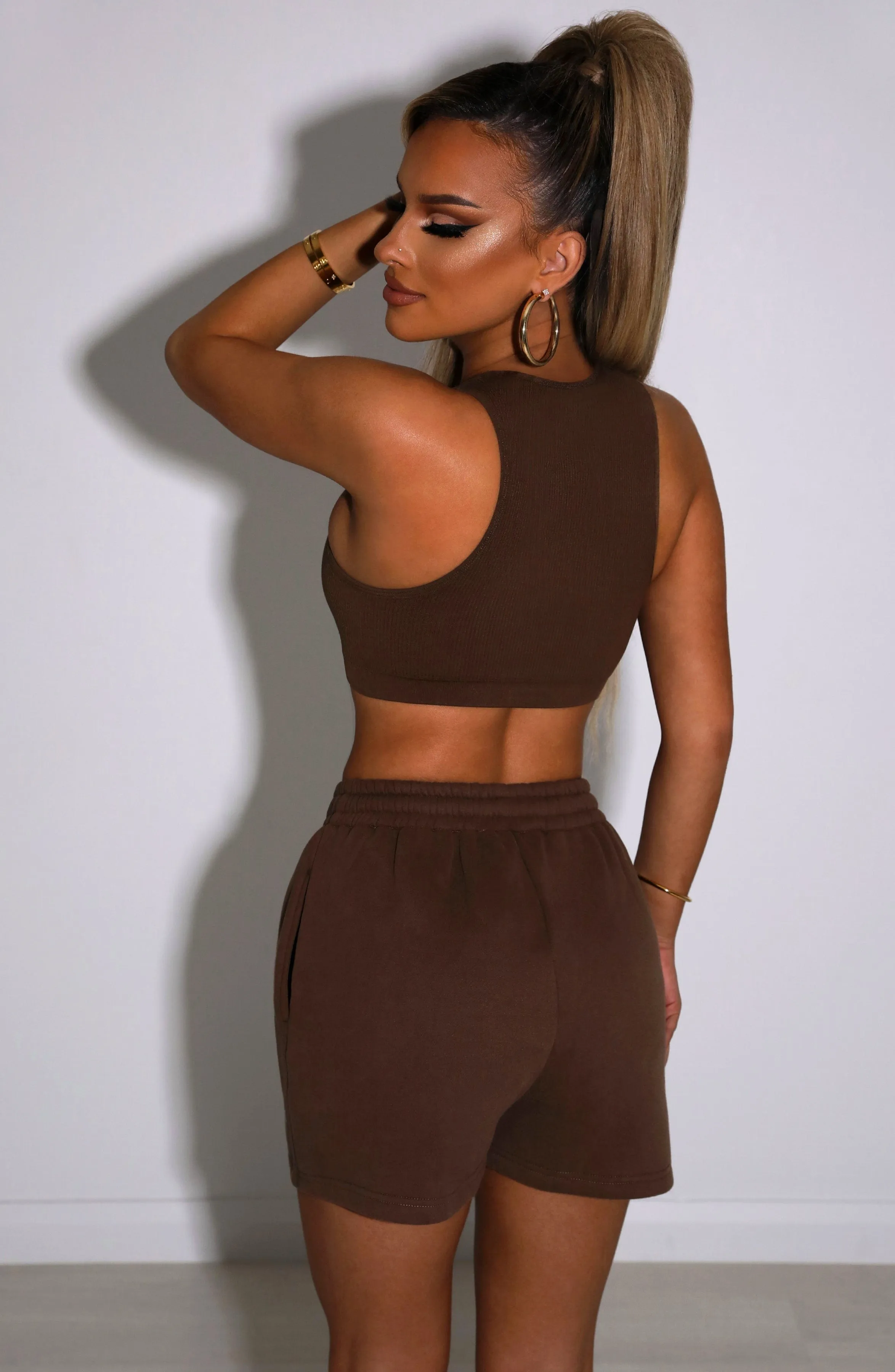 Cora Luxe Shorts - Chocolate