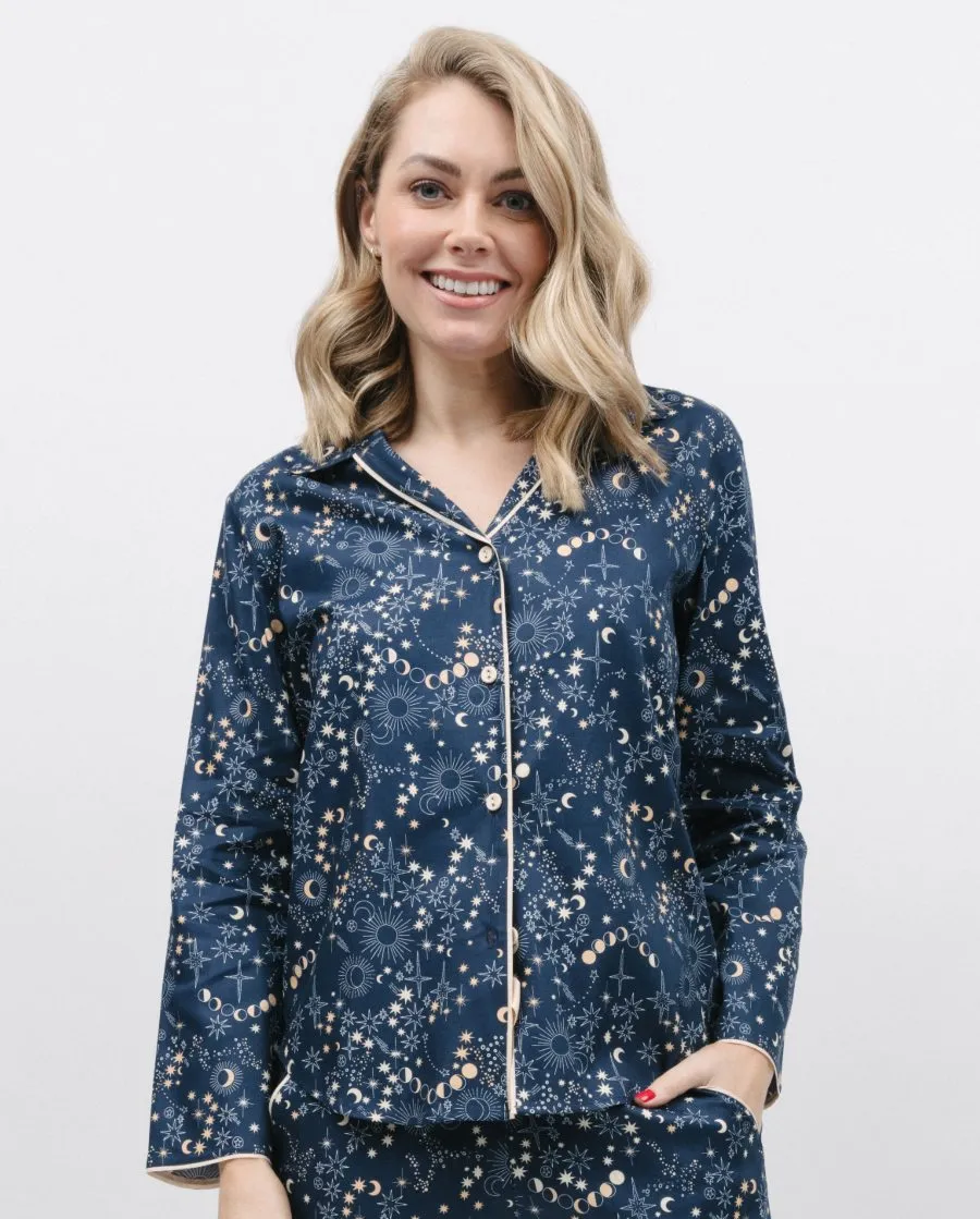 Cosmo Celestial Print Pyjama Top