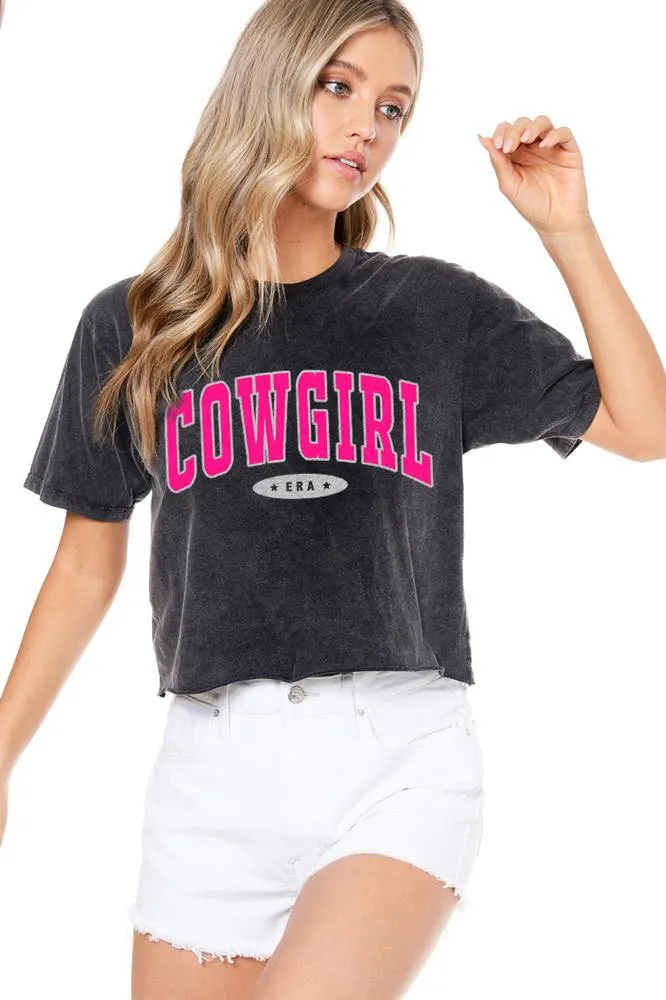 Cowgirl Era Graphic Crop