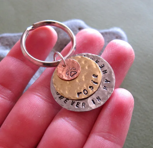 Custom Keychain - Pet Collar Pendant