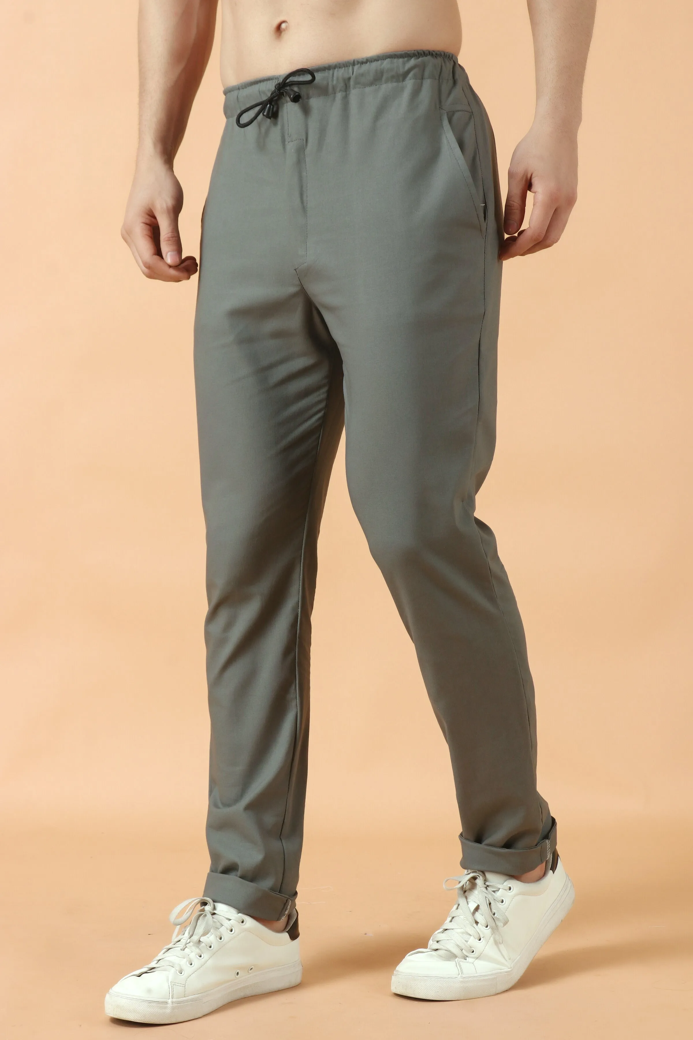 Dark Grey Stretch Cargo