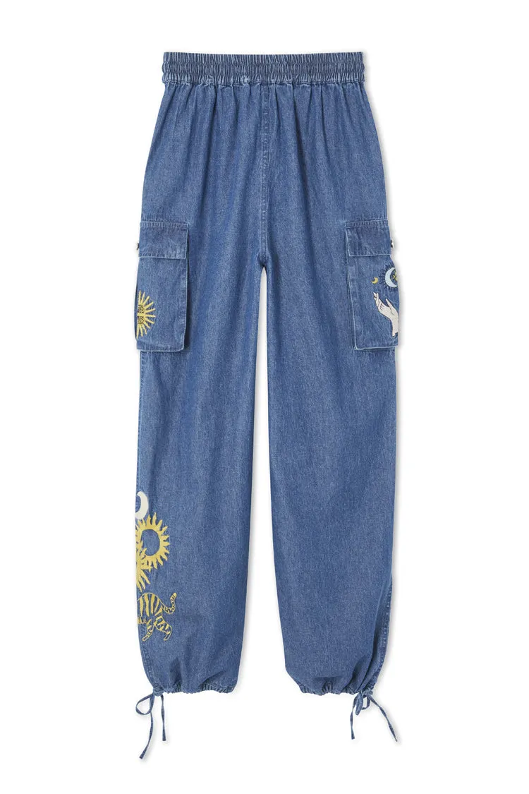 Denim Mystical Cargos Petite