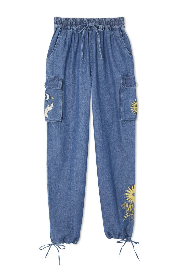 Denim Mystical Cargos Petite