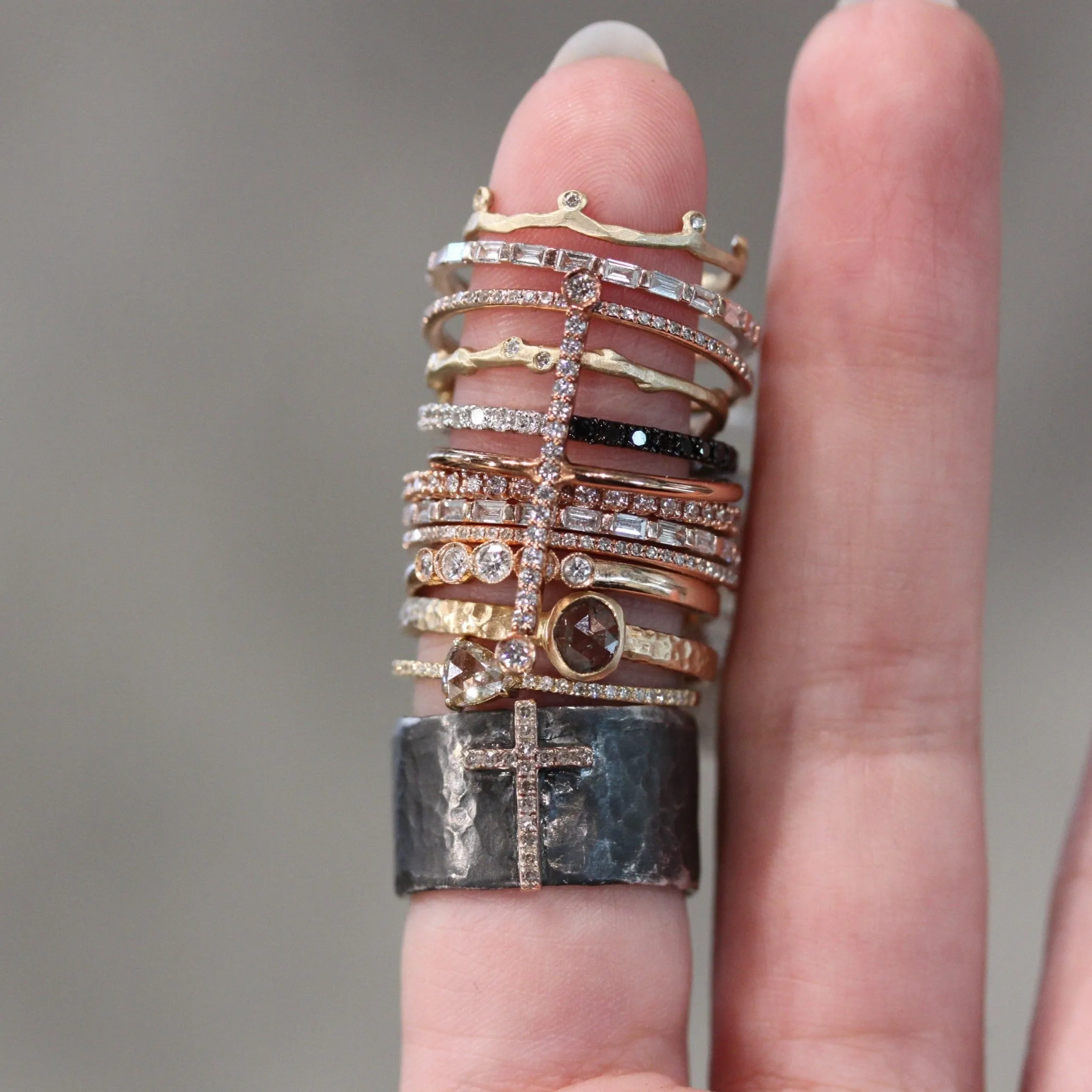 Diamond Twig Ring