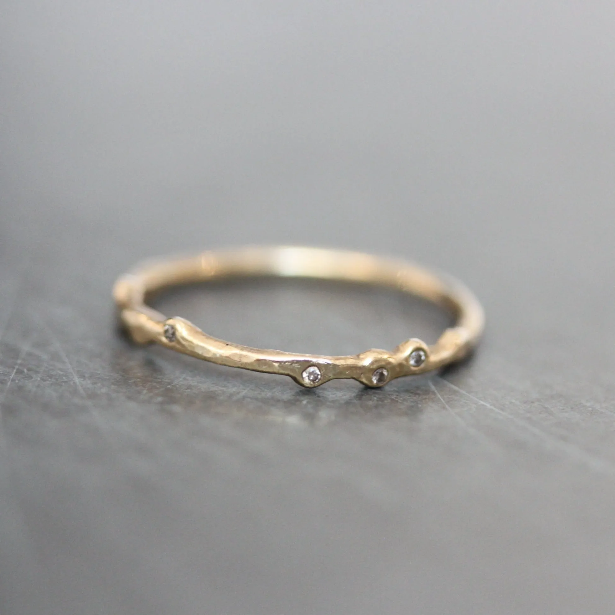 Diamond Twig Ring