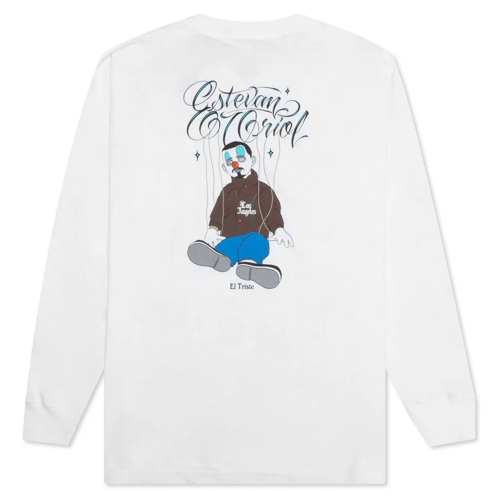 Estevan Oriol x El Triste Puppet Strings L/S Tee - White