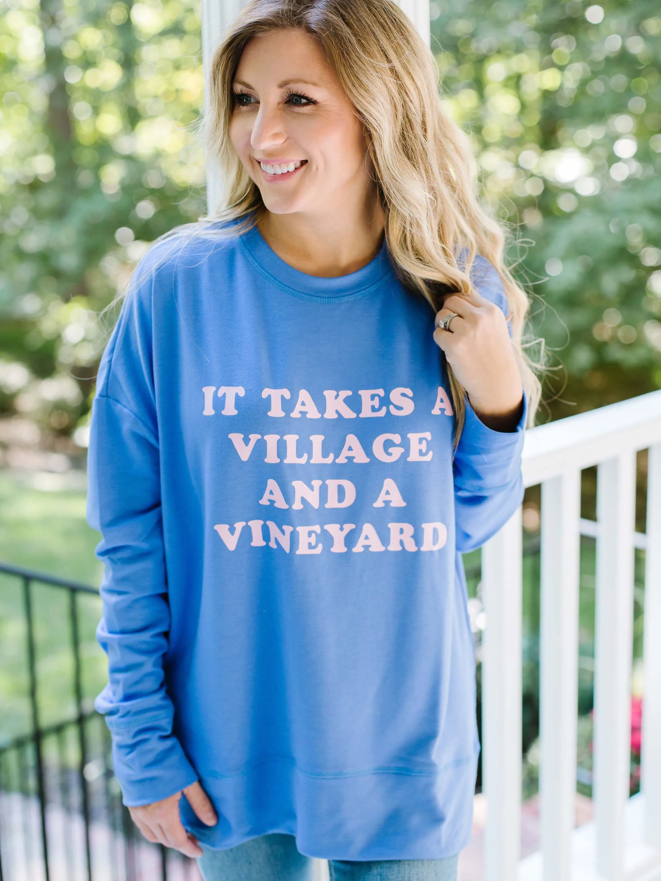 FINAL SALE - Hannah Sweatshirt | Takes A Village And A Vineyard