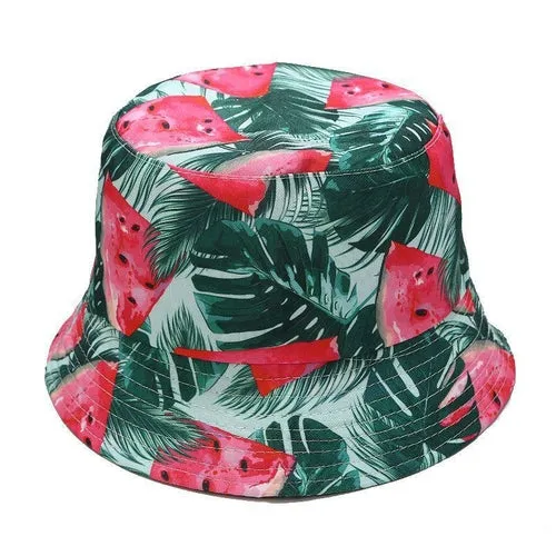 Fruit Cherry Bucket Hats for Girls Women Summer Sun Hat