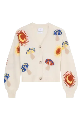 Funky Mushroom Crop Cardigan