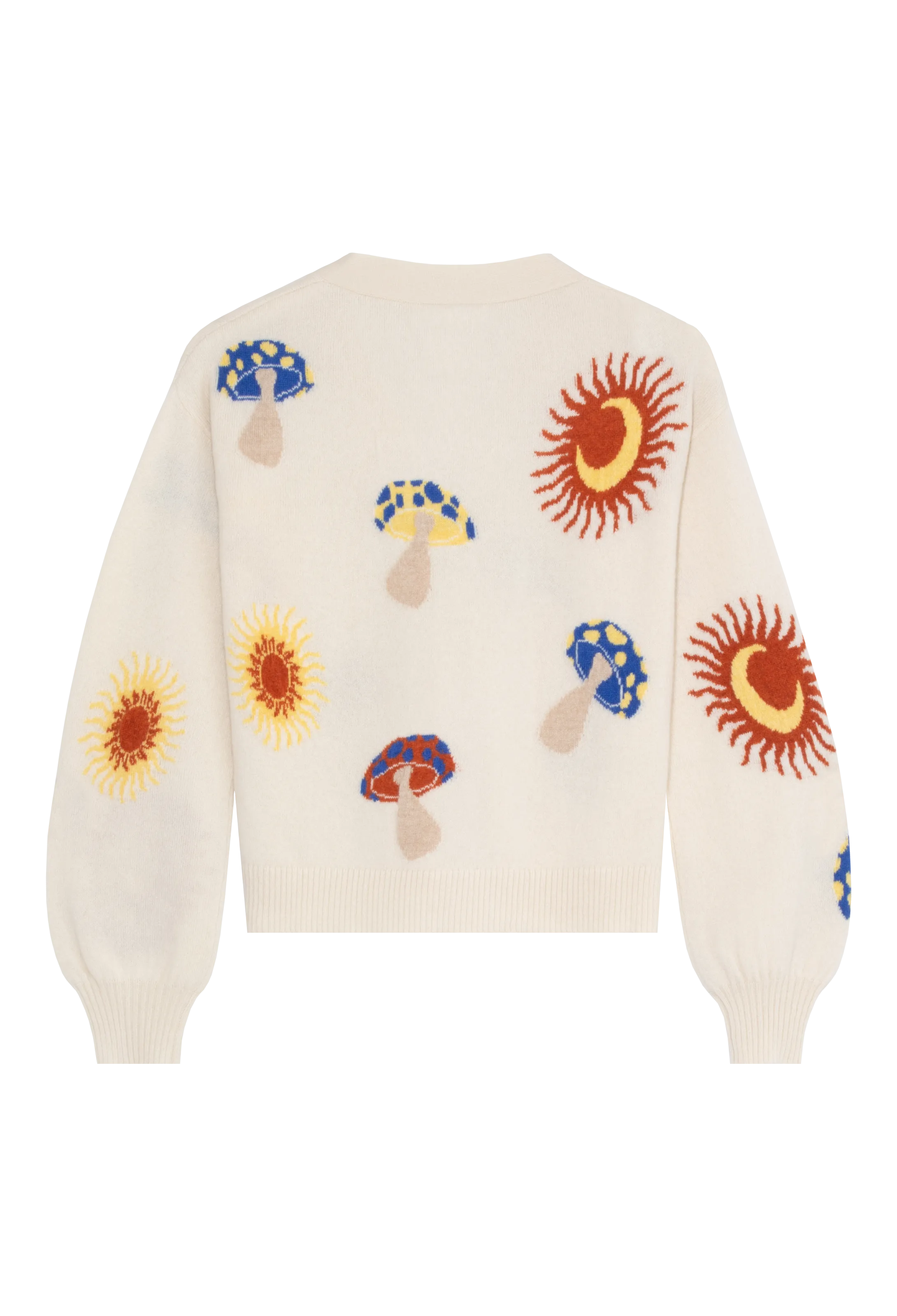 Funky Mushroom Crop Cardigan