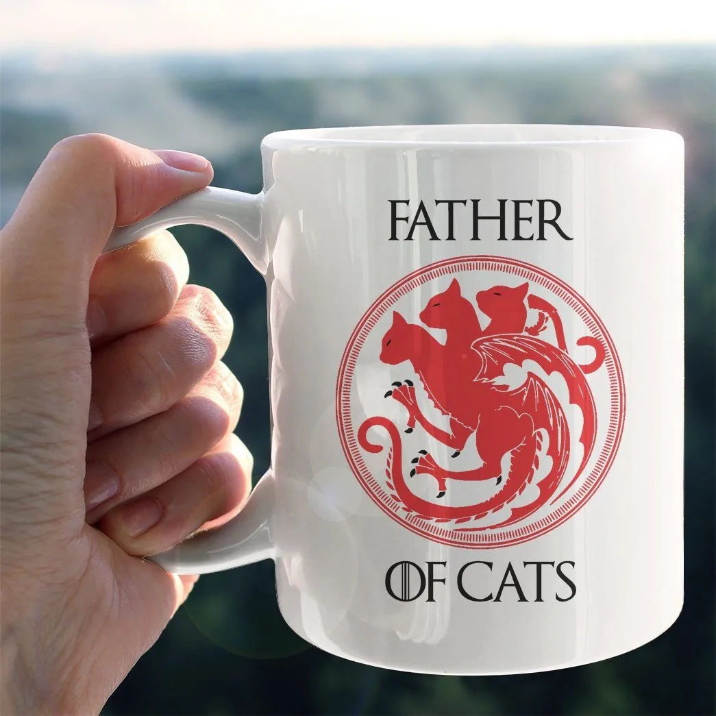 Gearhuman 3D Father Of Cats Fathers Day Gift Custom Name Mug